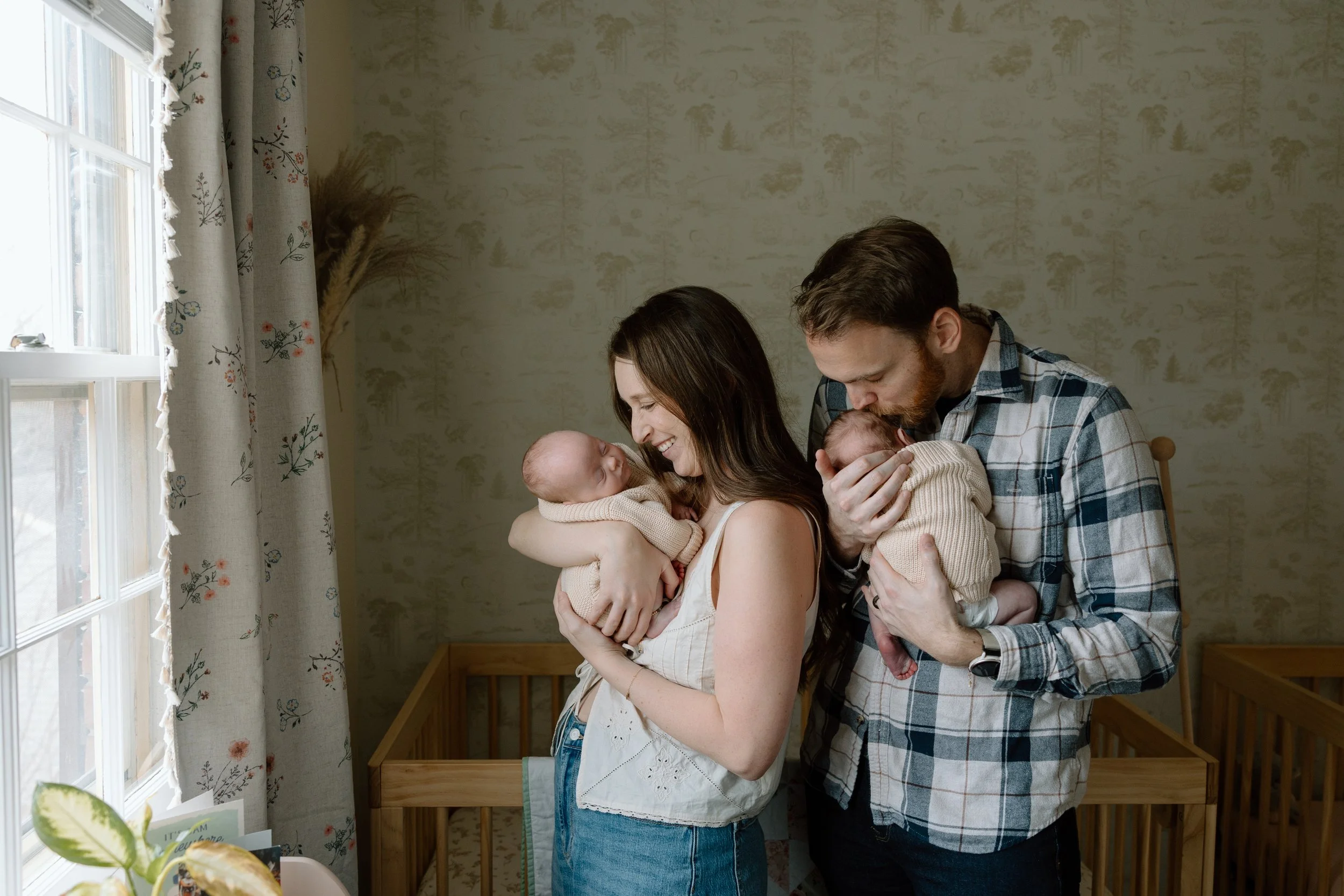 Ciara, Jared, + The Twins | Cozy In Home Family Session | Maryland