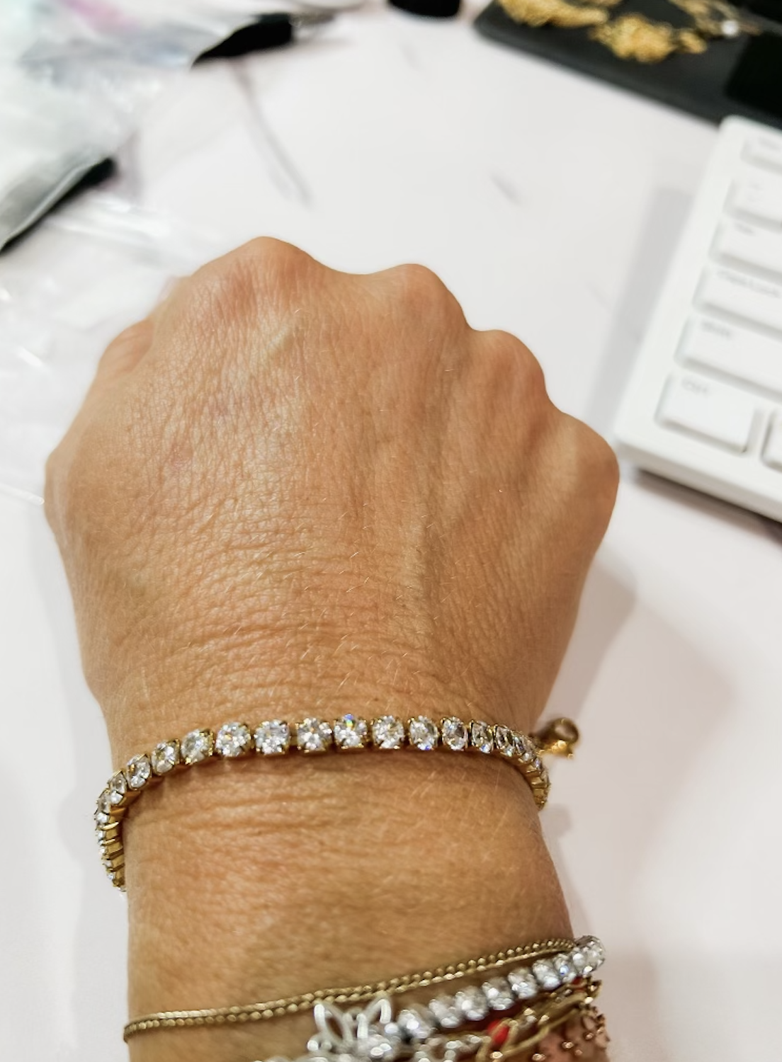 Rhinestone Tennis Bracelet