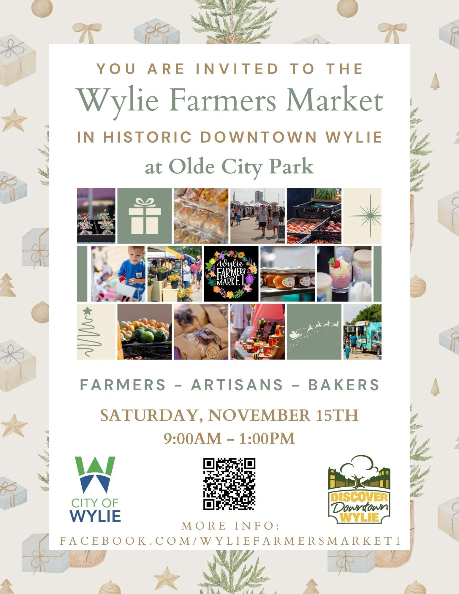 Wylie Farmers Market Holiday Edition - November 15th