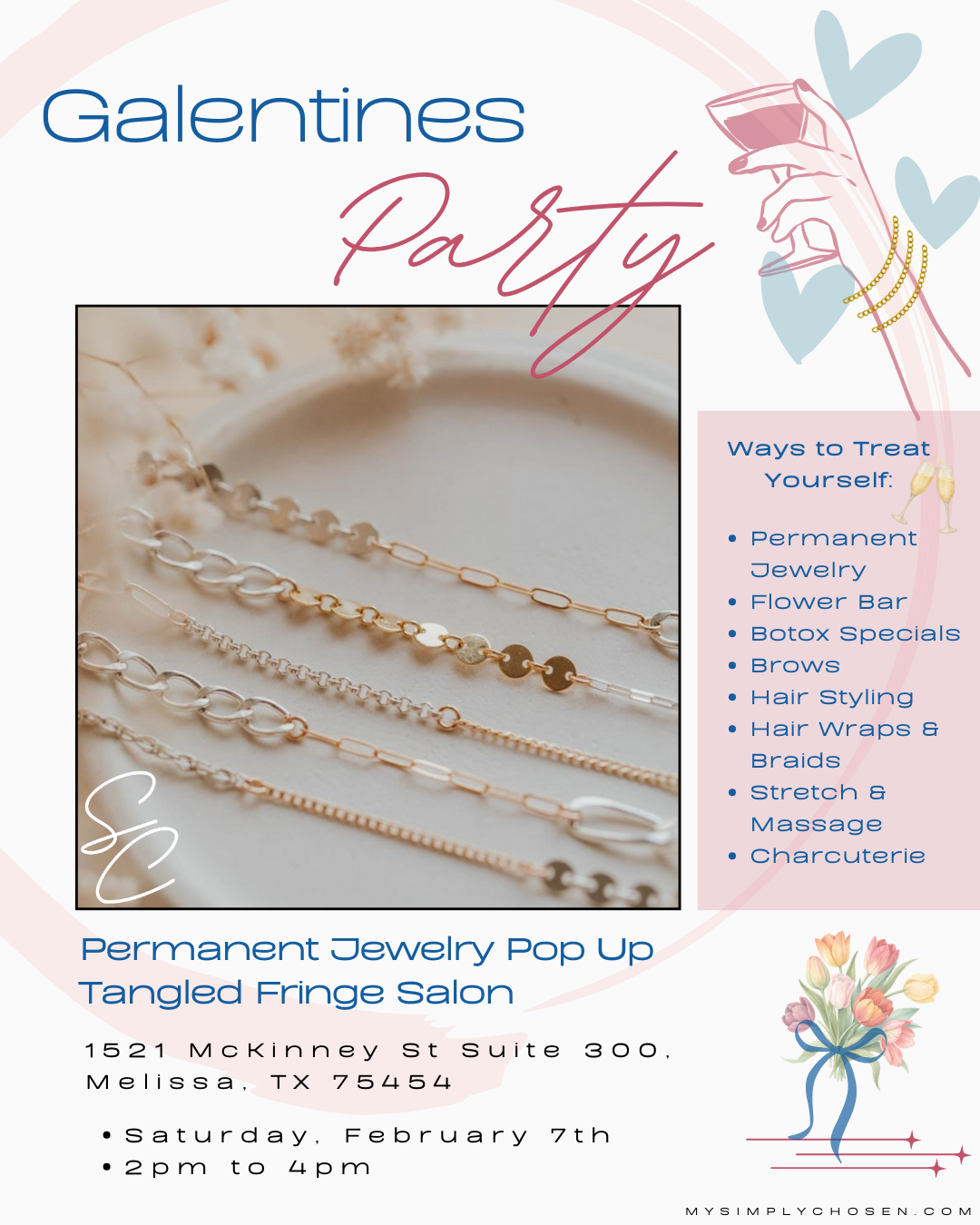 Galentine’s Event at Tangled Fringe Salon
