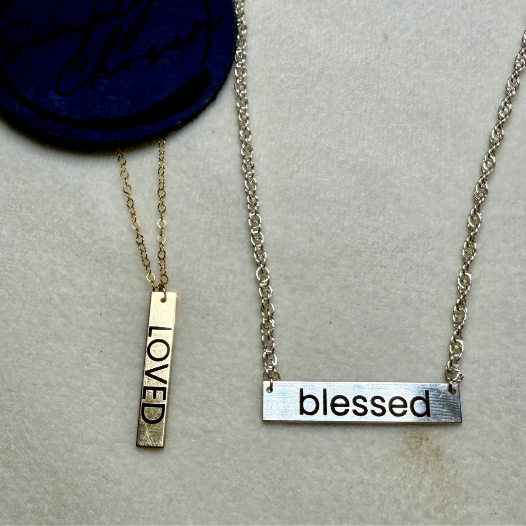 Engraved Examples for Gold & Silver Necklaces