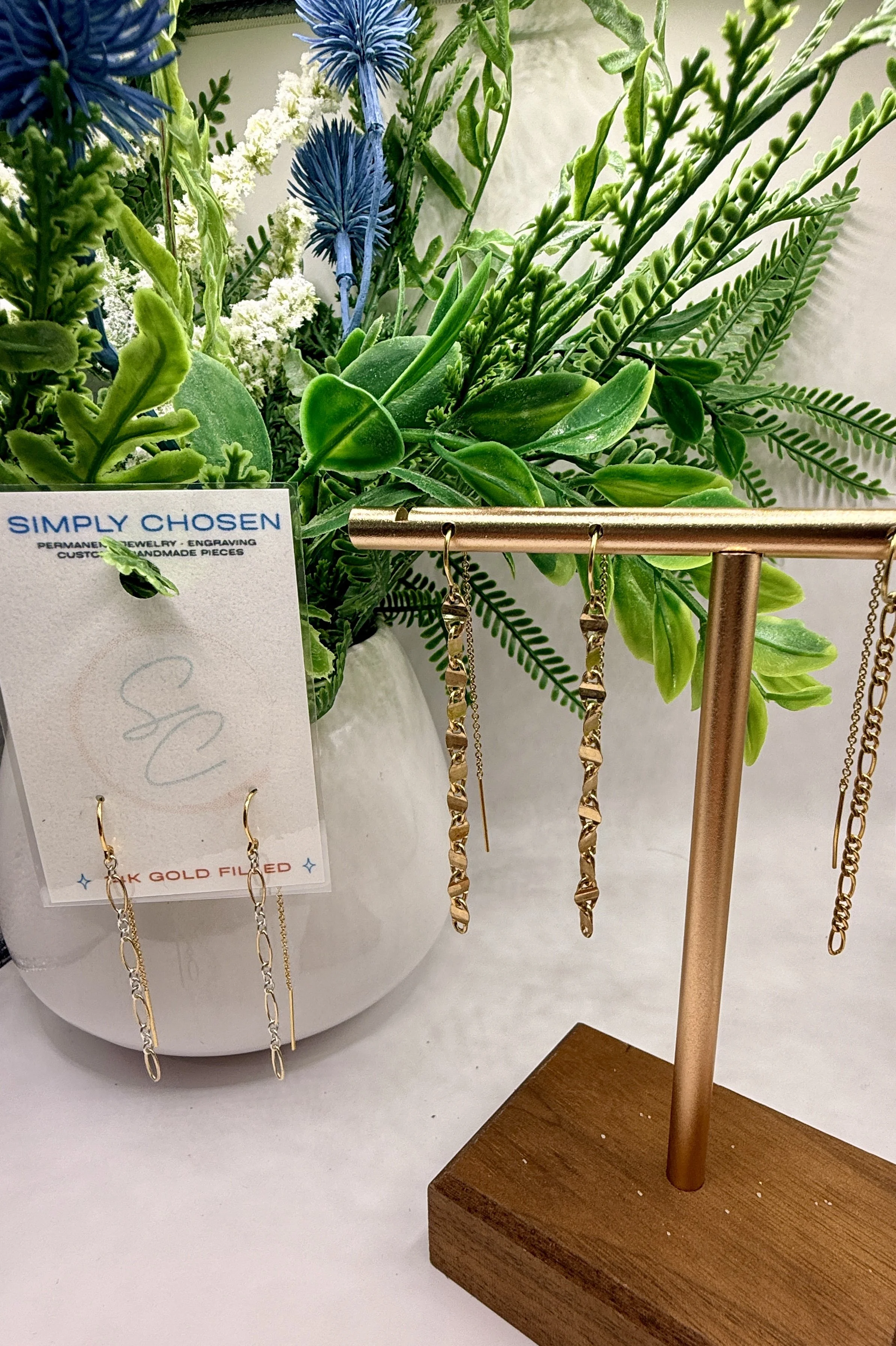 Gold-Filled & Sterling Silver Threader Earrings