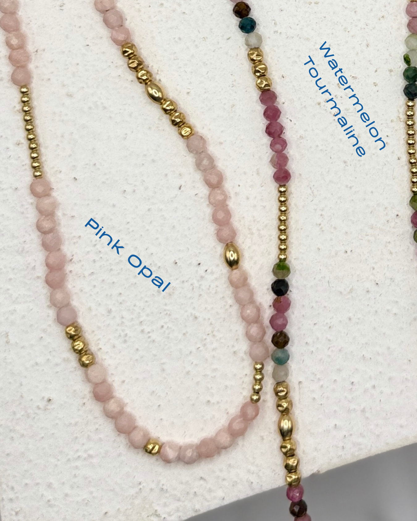 Pink Opal Beaded Necklace