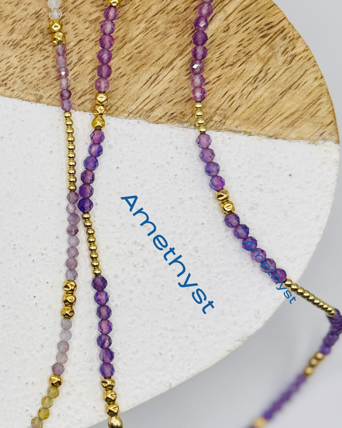 Amethyst Beaded Necklace