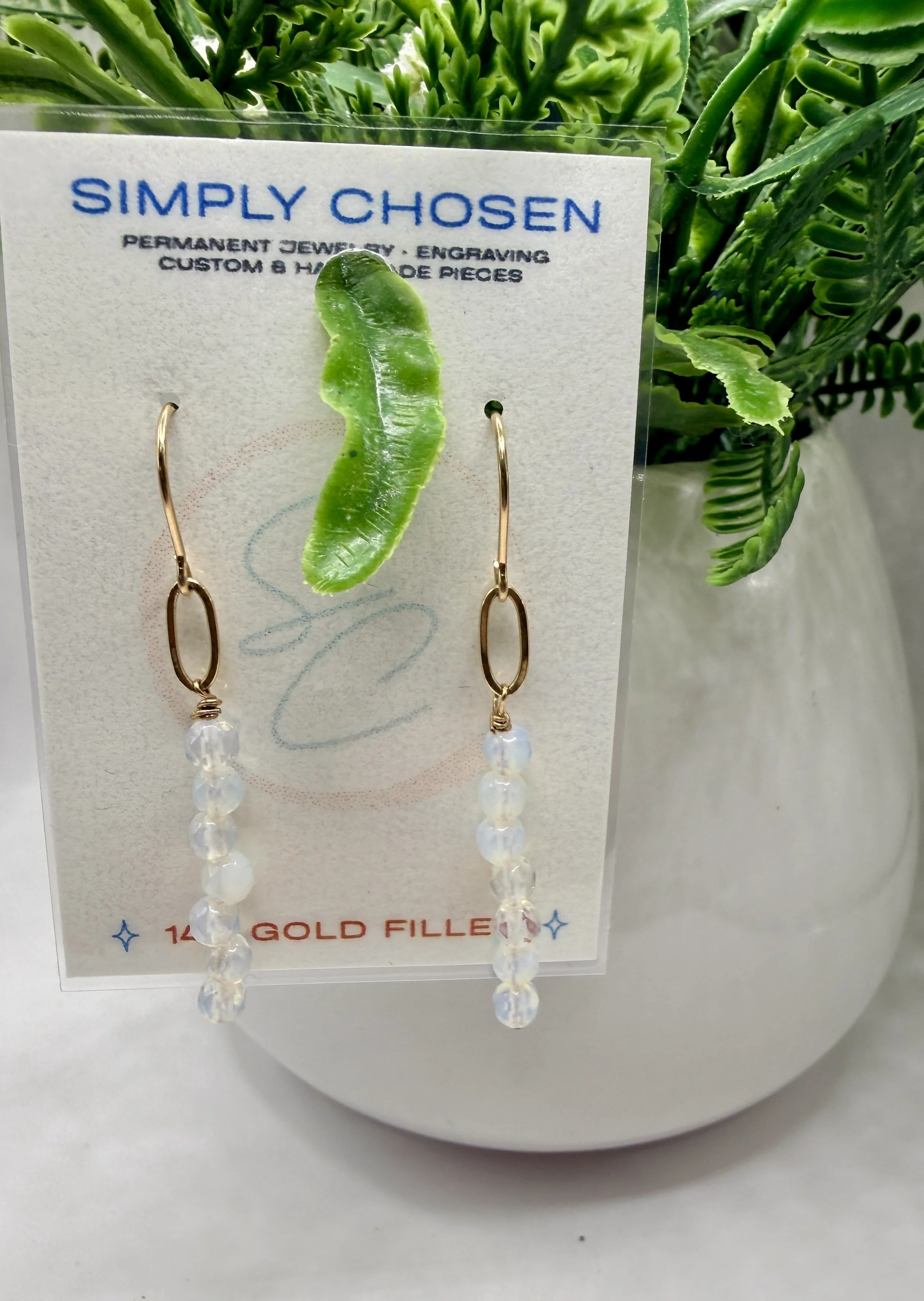 Opalite Gold-Filled Earrings
