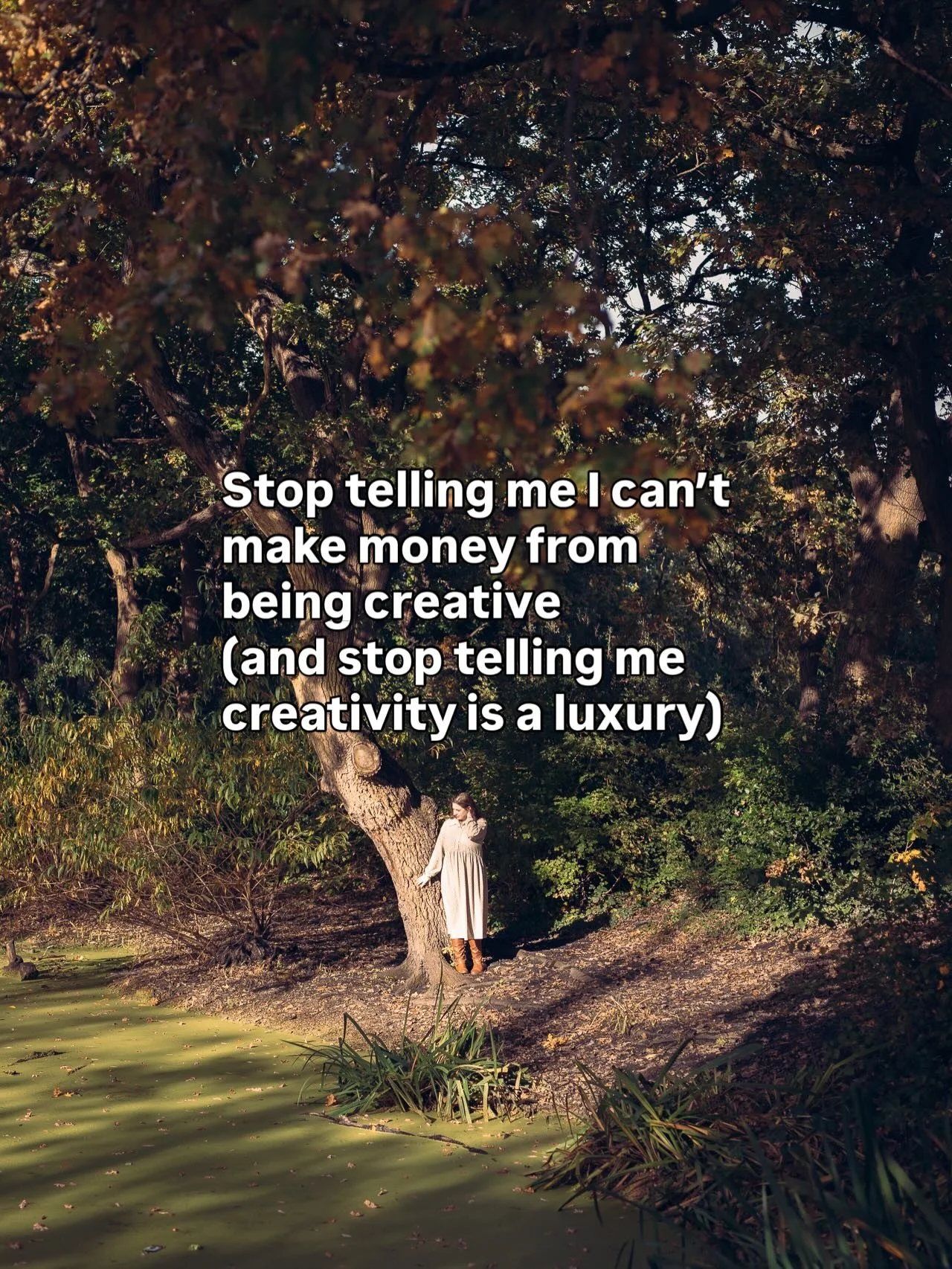 Creativity has always been real work.
Not a hobby. Not a luxury. Not something to squeeze in once the &ldquo;proper&rdquo; work is done.

What&rsquo;s new is the story that tells us it shouldn&rsquo;t sustain us. I&rsquo;m much more interested now in