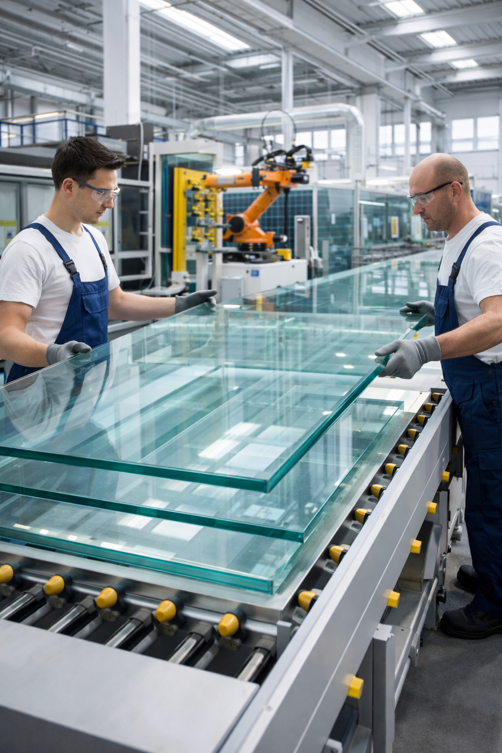 Laminated glass manufacturing process in Ontario facility