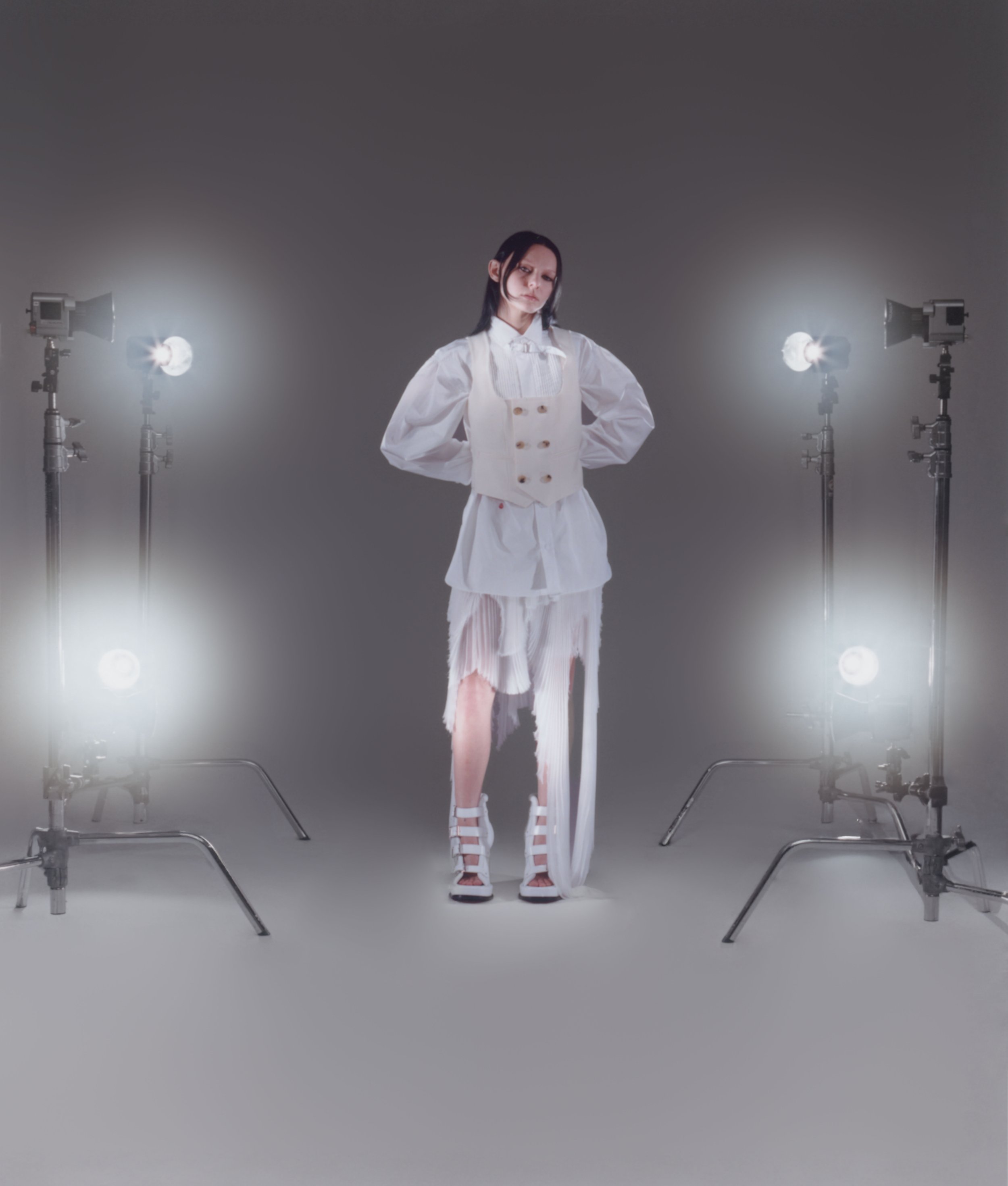 Morgan Saint wears McQueen SS25