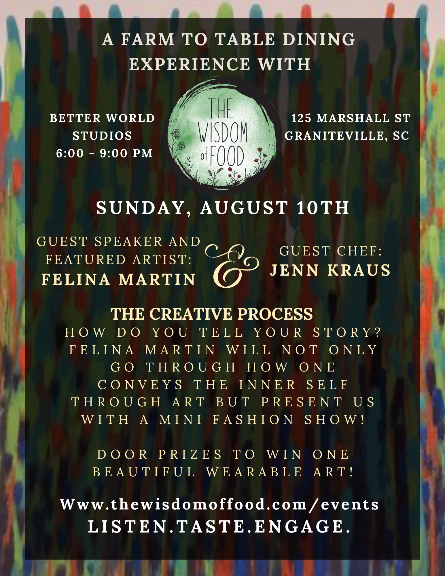 A Farm to Table Dining Experience with the Wisdom of Food