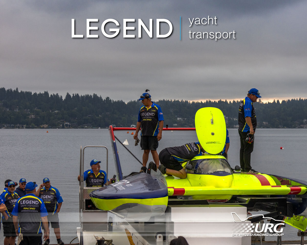 U-11 Legend Yacht Transport presented by The Old Cannery Furniture Warehouse ready to trailer fire first thing in the morning at 2023 Seafair Festival Gold Cup.

@legendyachttransport @theoldcannery @seafairfestival @h1_unlimited_hydroplanes 

#legen