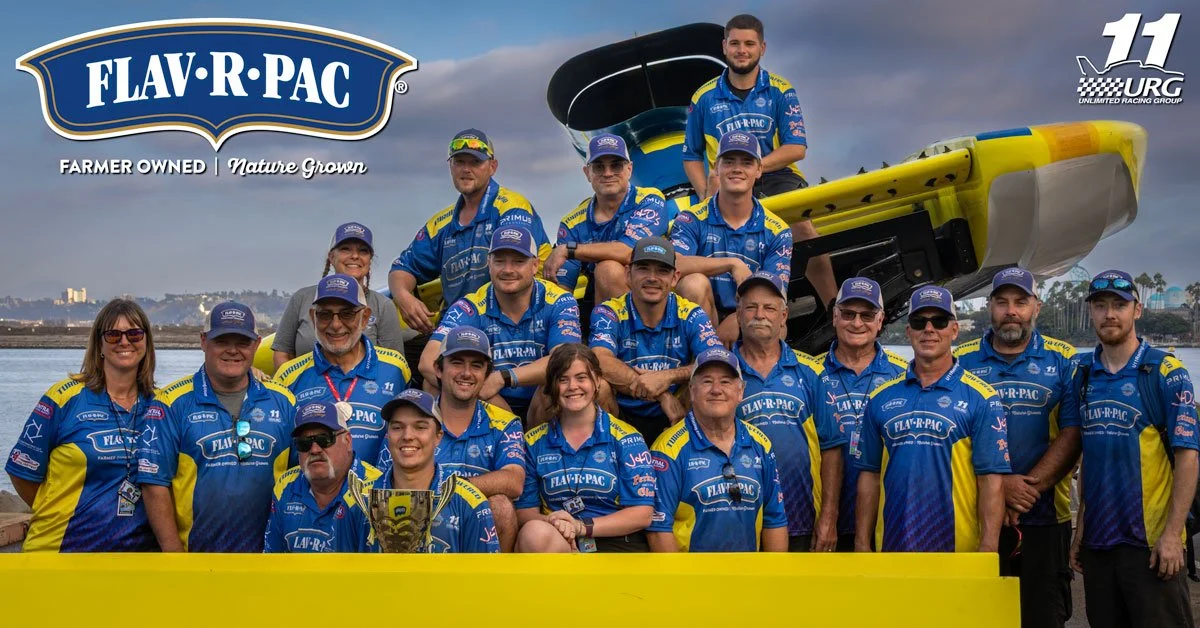 The U-11 Miss FLAV-R-PAC team finished the 2025 H1 Unlimited racing season with its third podium of the season at the San Diego BayFair race. Seattle was the only race the team didn't podium and led all racing in Guntersville before called for weathe