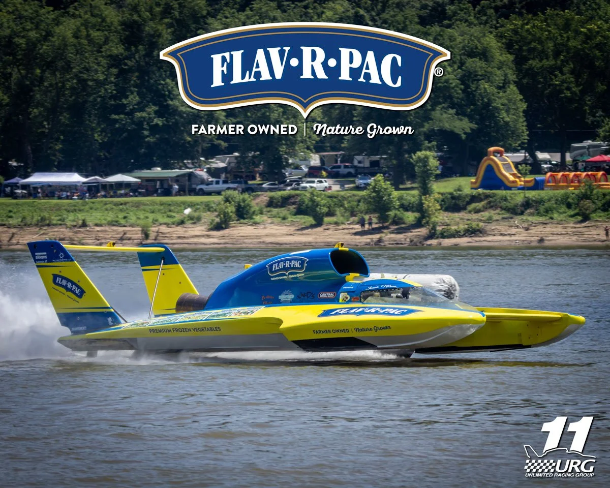 FAST FRIDAY! U-11 Miss FLAV-R-PAC Flies past the start line at the 2025 Madison Regatta. 

@h1_unlimited_hydroplanes | @madison.regatta 

#flavrpac #hydroplane #boatracing #porpeller #turbine #speed #speedboat