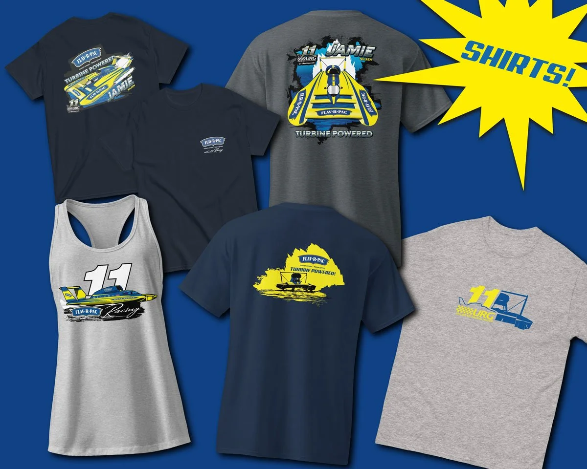 New U-11 URG Miss FLAV-R-PAC shirts are here. Cyber Monday Sale, 15% off everything with code "URG15" is going on through Sunday! We have added a new pin set, shirts, hoodies, and stickers. Check it all out at u11racing.com, link in bio. 

