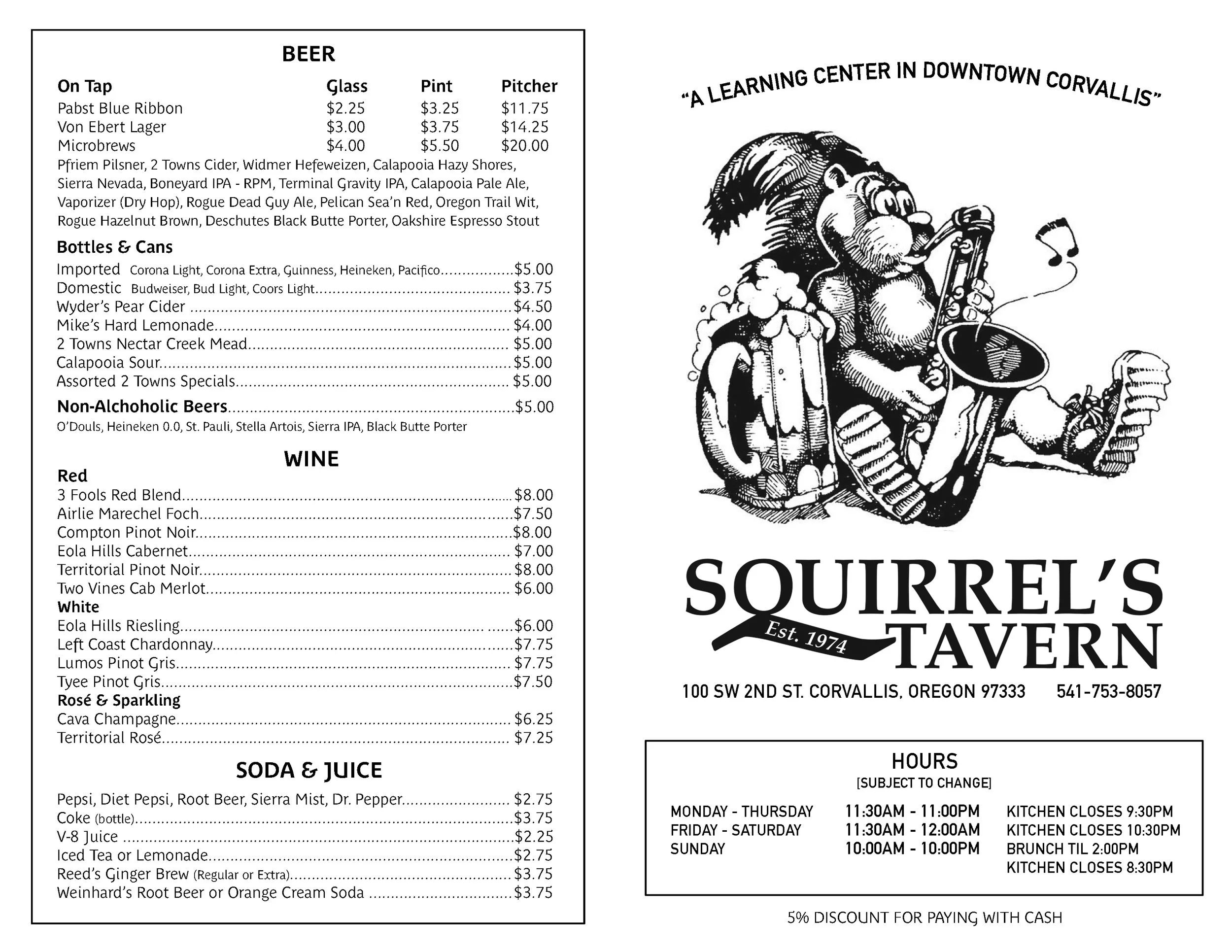 Squirrel’s Tavern