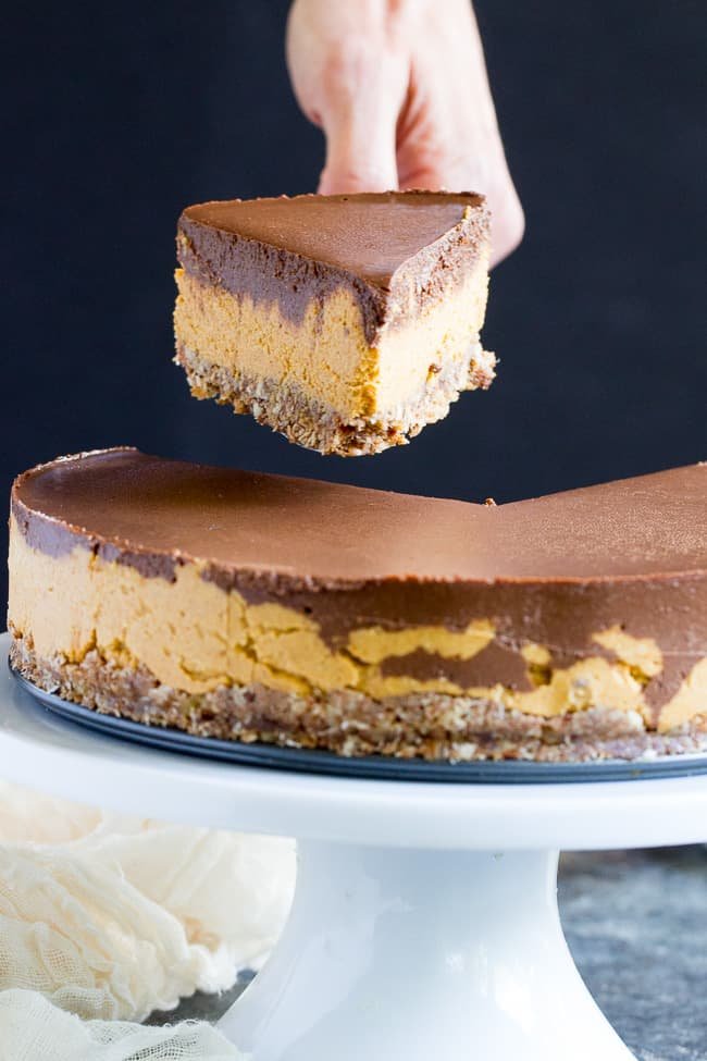 CHOCOLATE PUMPKIN CHEESECAKE