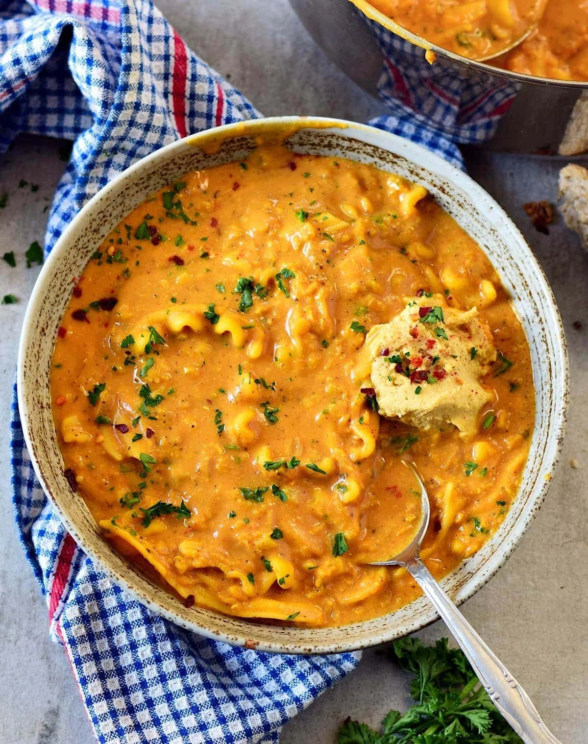 VEGAN LASAGNA SOUP (ONE POT MEAL)