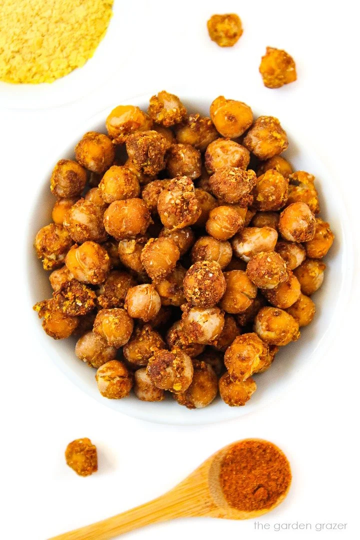 CHEESY NACHO ROASTED CHICKPEAS