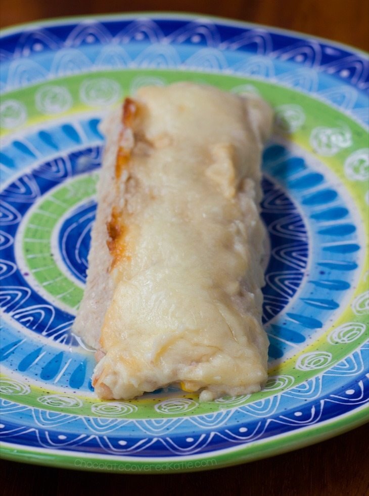 HEALTHY WHITE ENCHILADAS