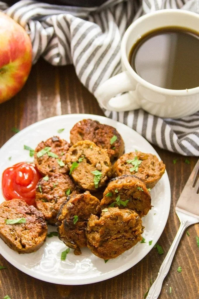 LENTIL &amp; SEITAN SAUSAGE PATTIES