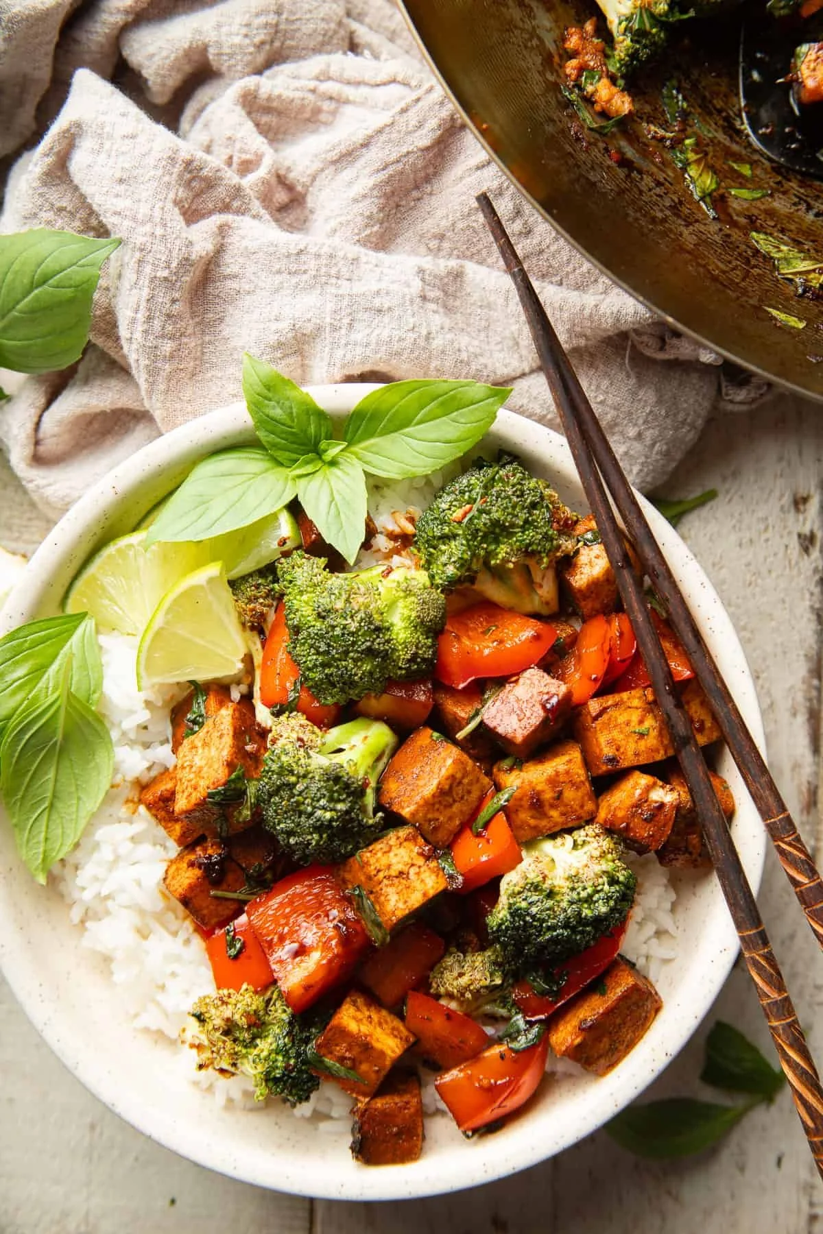 THAI BASIL TOFU STIR FRY