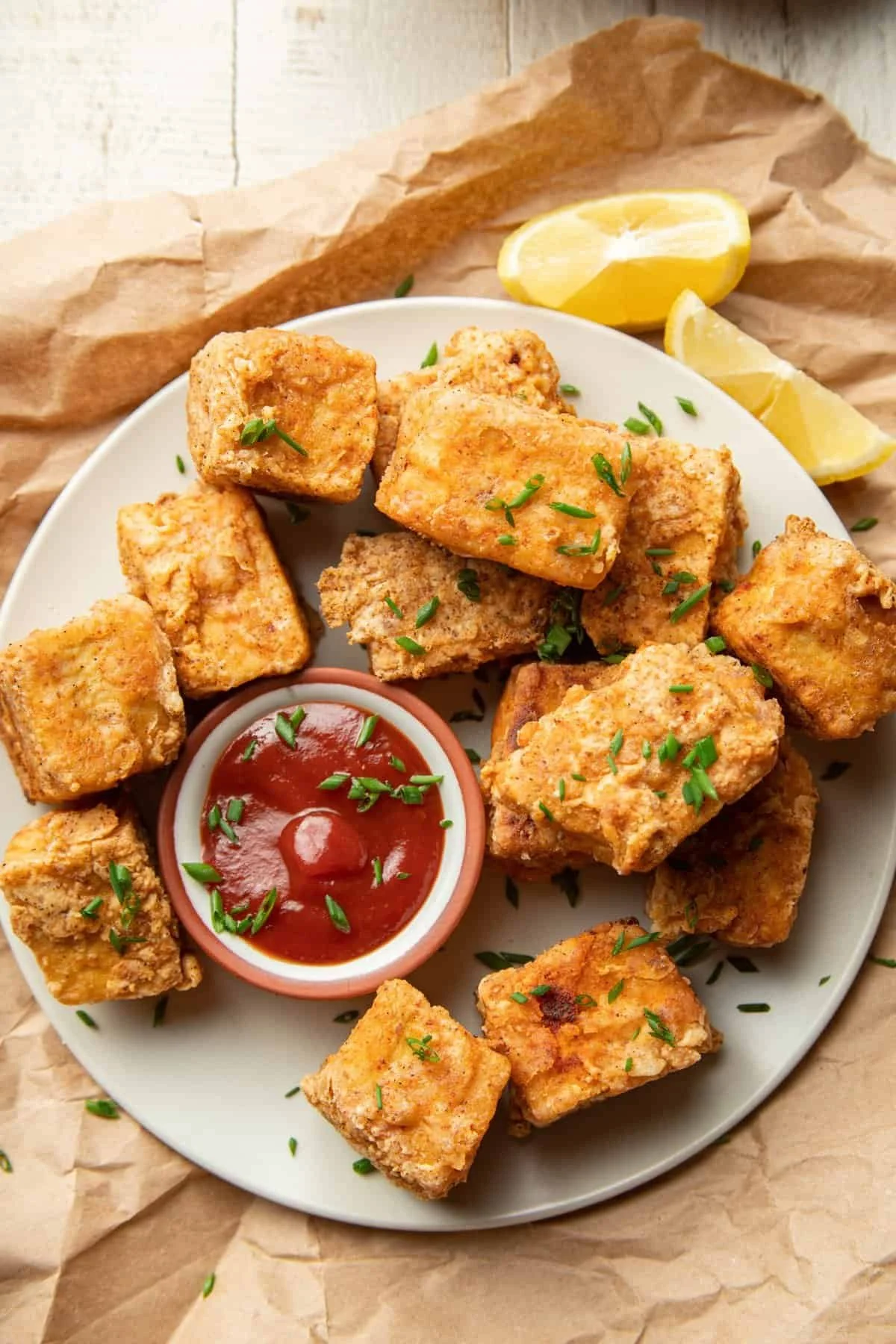 CRISPY TOFU CHICKEN NUGGETS