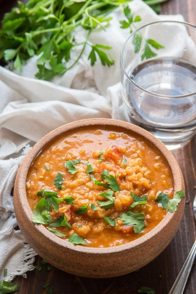 MEDITERRANEAN RED LENTIL SOUP