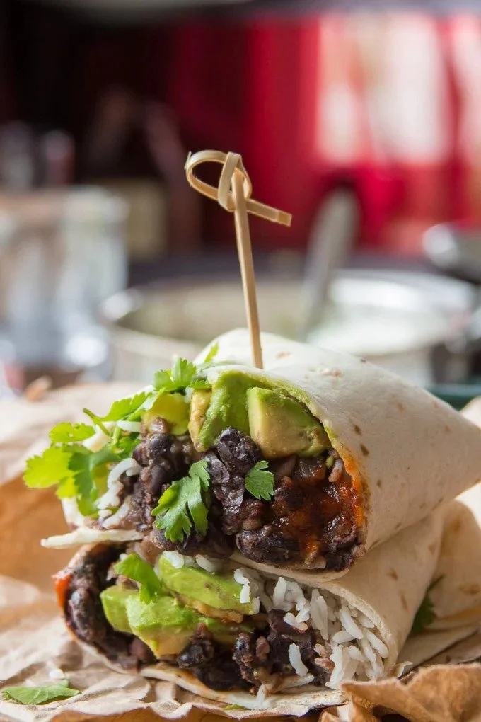 SPICY BLACK BEAN BURRITOS