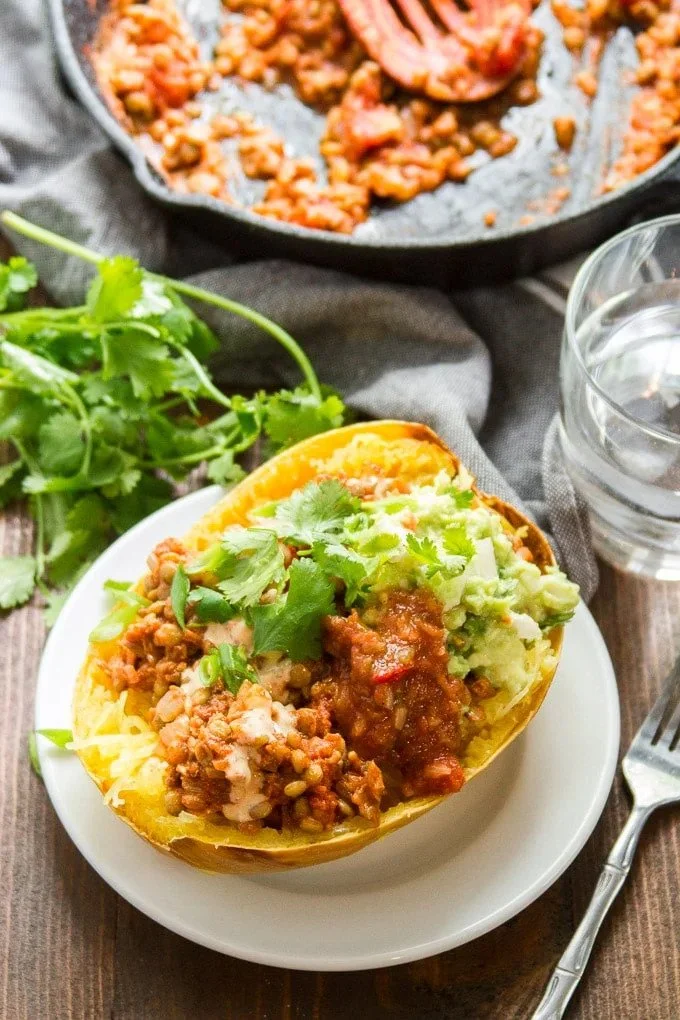 TACO STUFFED SPAGHETTI SQUASH