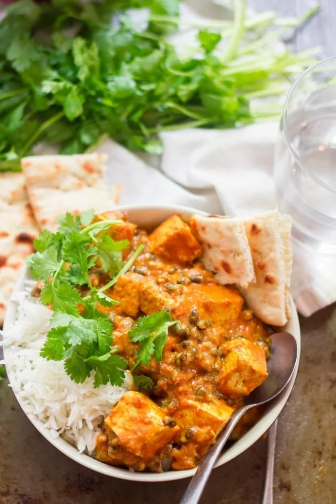 INDIAN BUTTER TOFU &amp; LENTILS