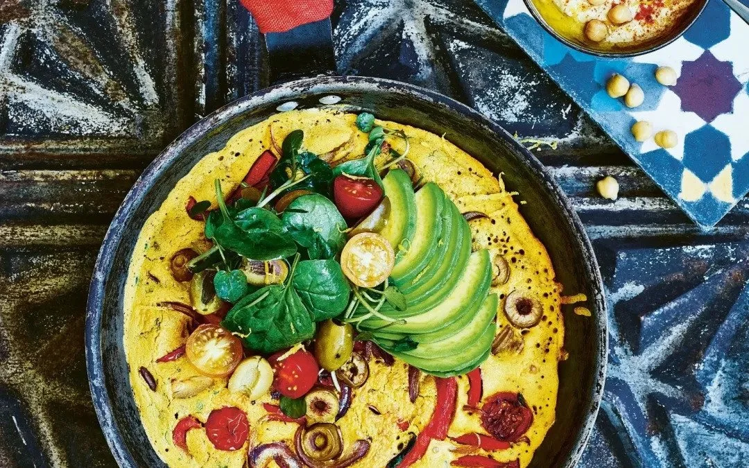 VEGAN MOROCCAN CHICKPEA OMELETTE