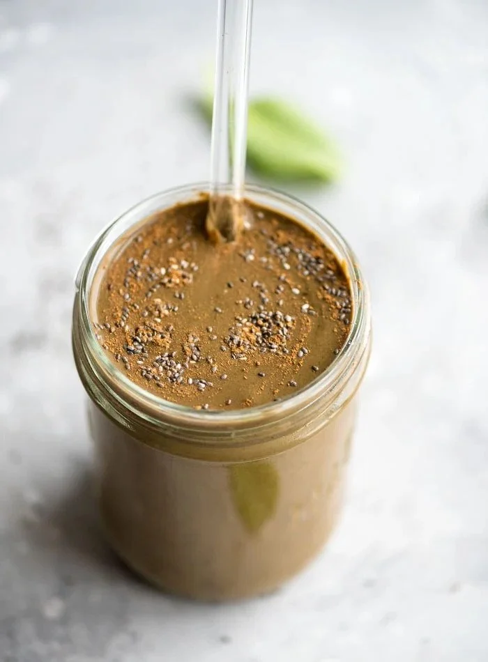 VEGAN CHOCOLATE BANANA PROTEIN SMOOTHIE