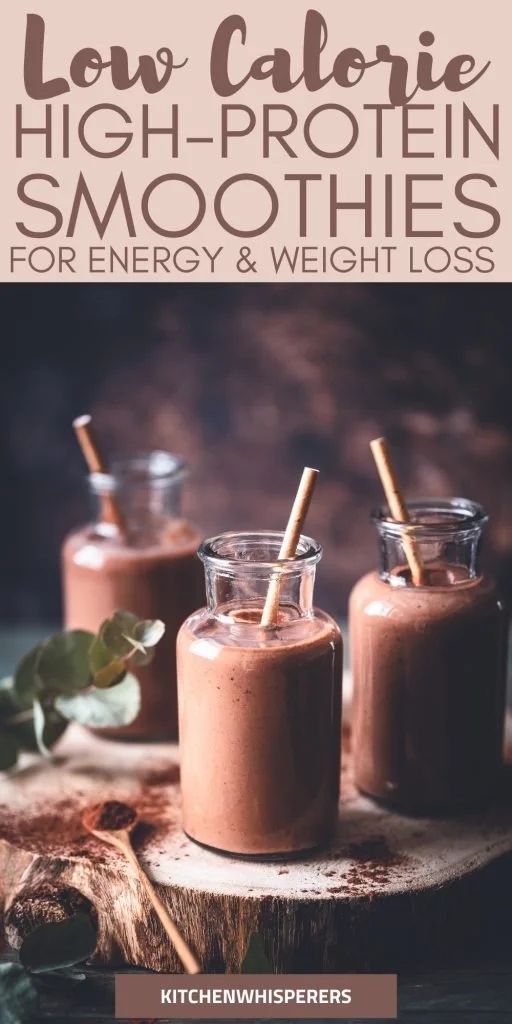 LOW CALORIE HIGH PROTEIN SMOOTHIE WITH CHOCOLATE