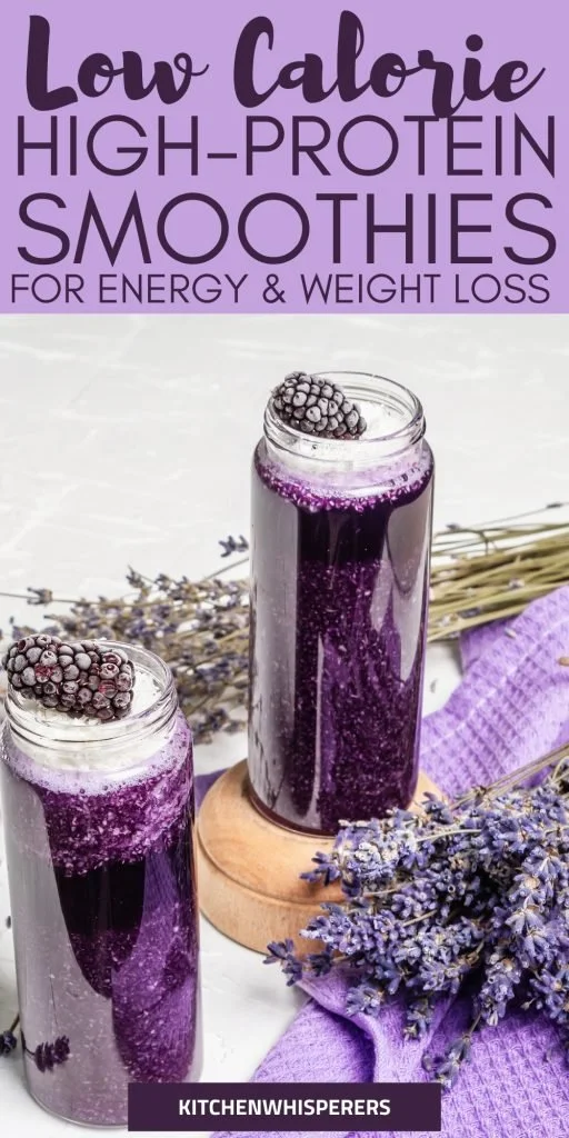 LOW CALORIE HIGH PROTEIN SMOOTHIE WITH LAVENDER