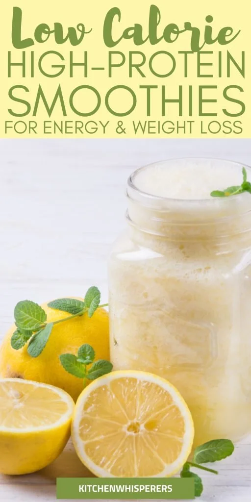 LOW CALORIE HIGH PROTEIN LEMON SMOOTHIE