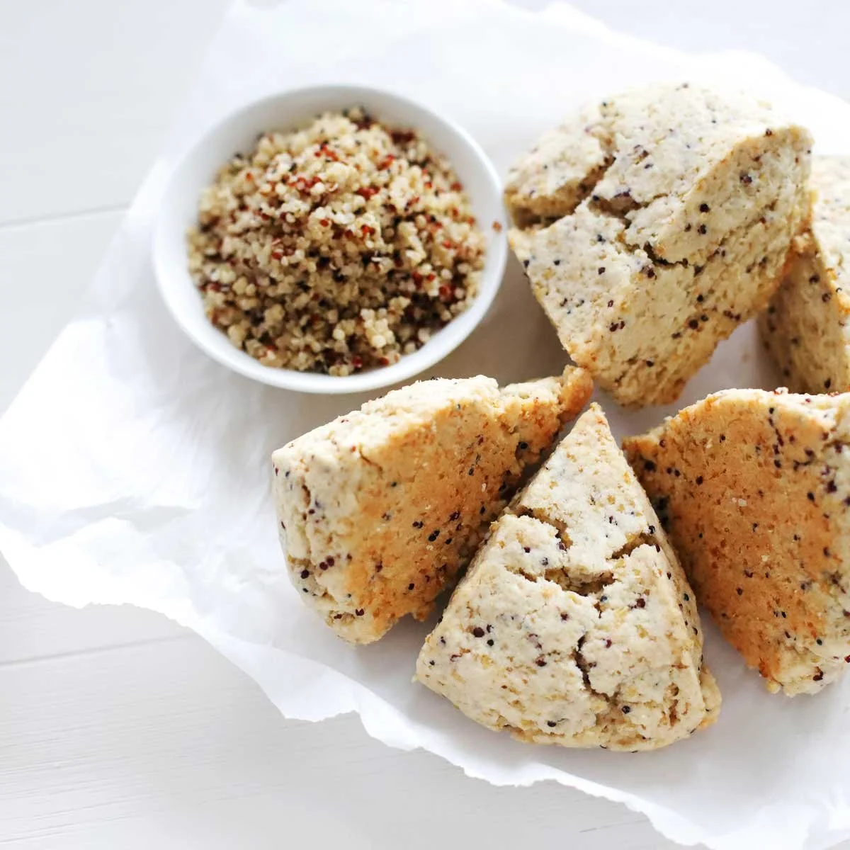 NUTTY AND WHOLESOME QUINOA SCONES