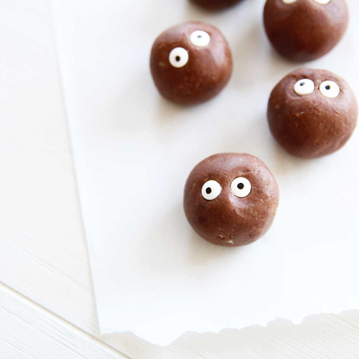 GHIBLI’S SOOT SPIRIT EASY CHOCOLATE PROTEIN BALLS FOR HALLOWEEN