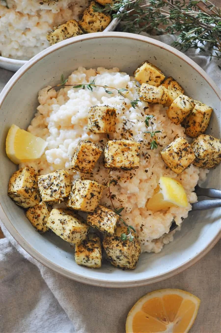 SUPER EASY VEGAN LEMON RICOTTA COUSCOUS