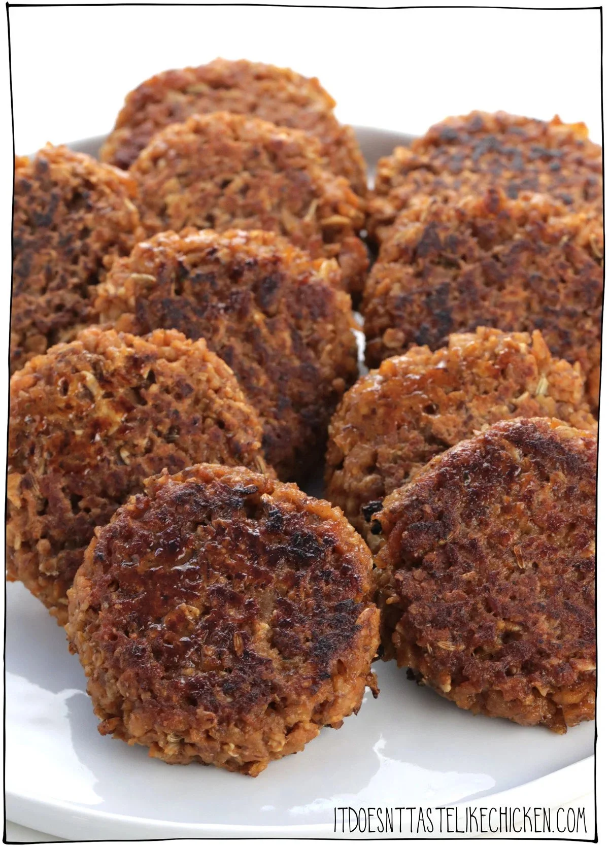 EASY VEGAN BREAKFAST SAUSAGE PATTIES (TVP)