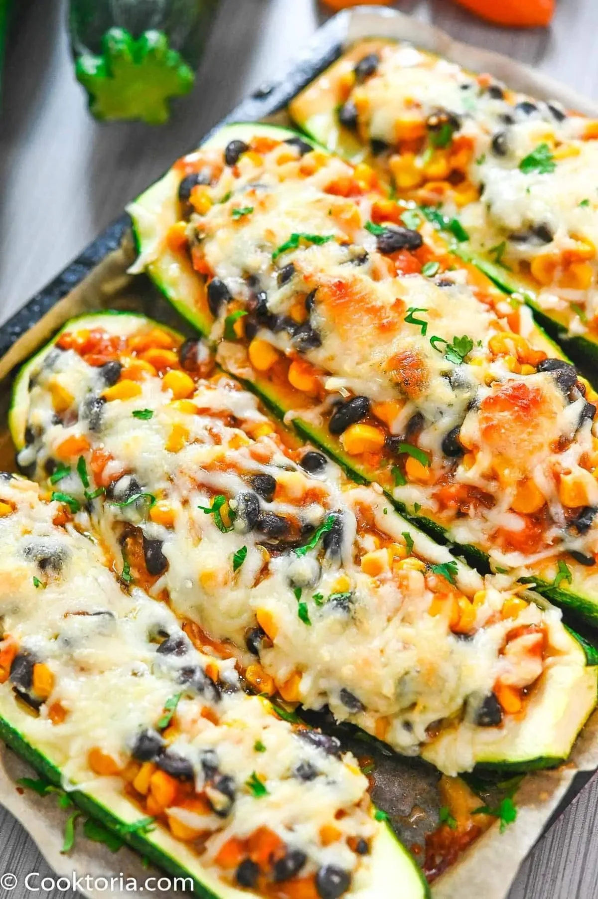 MEXICAN ZUCCHINI BOATS