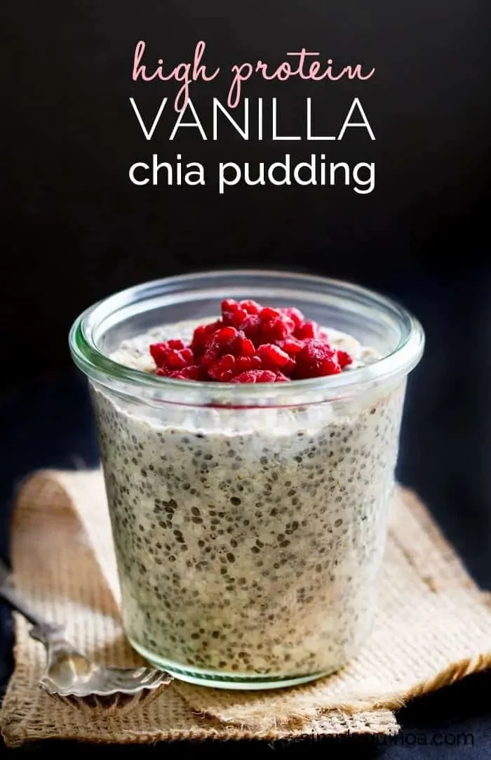 HIGH PROTEIN VANILLA CHIA PUDDING