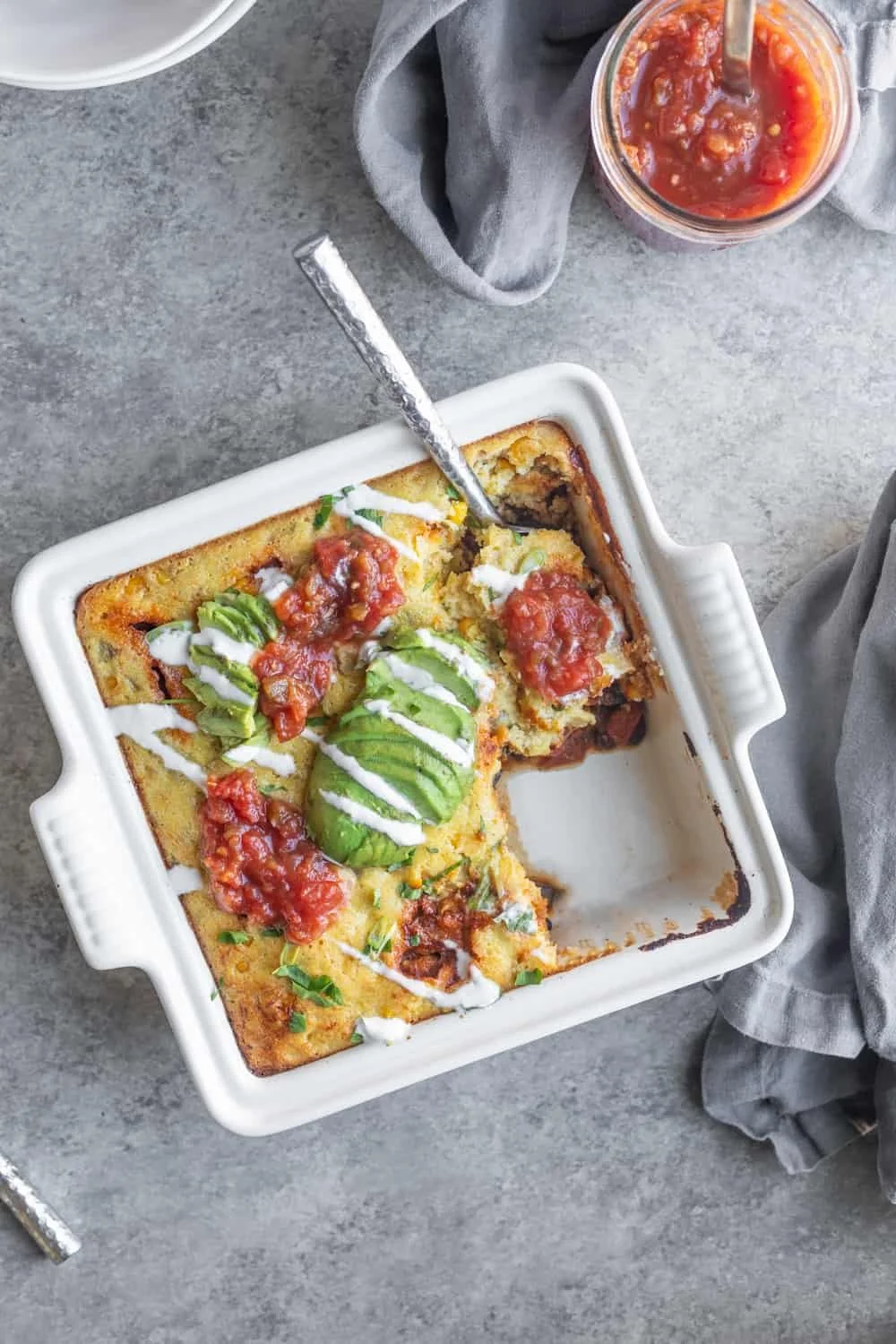 BLACK BEAN TAMALE PIE