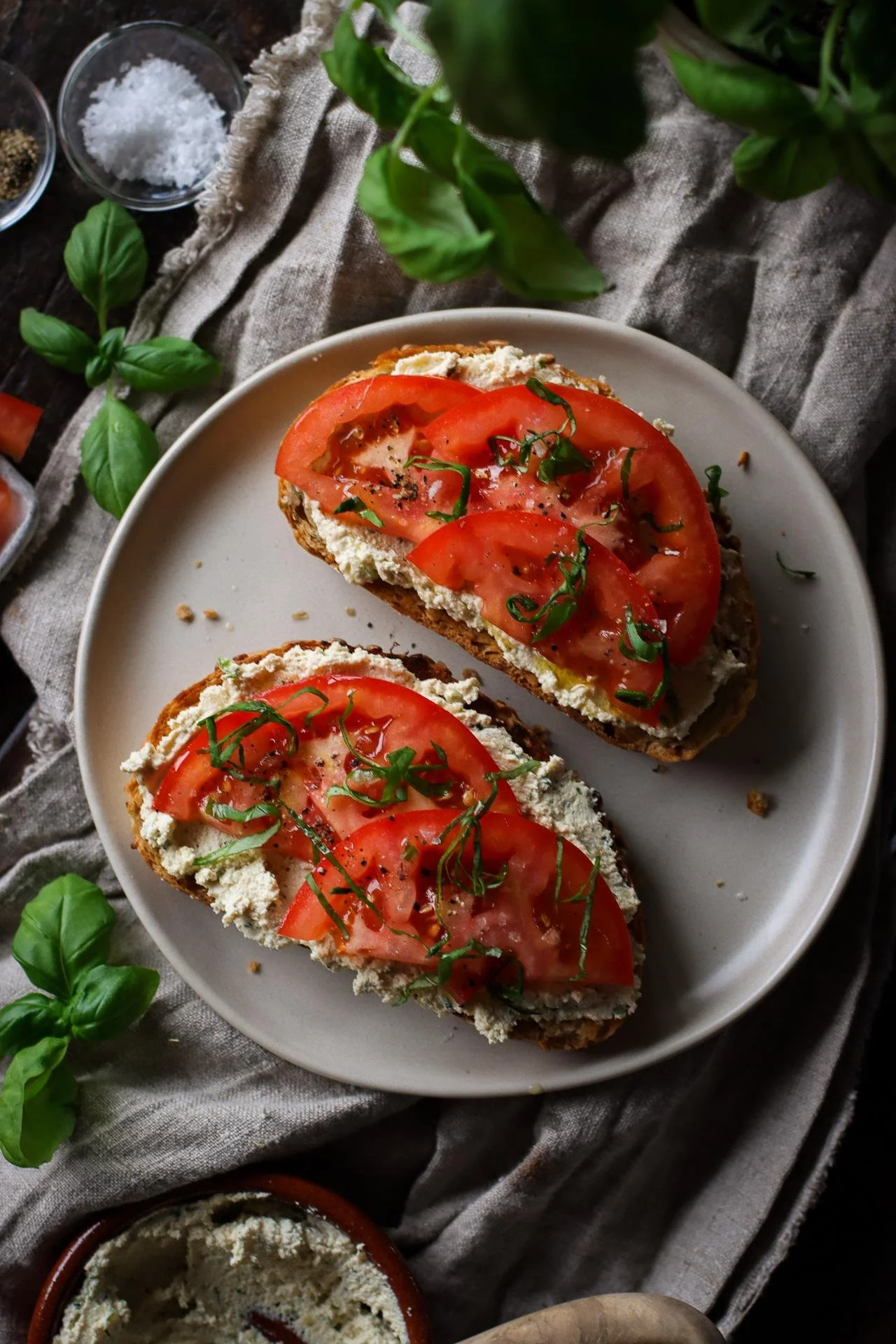 CHIVE &amp; ONION WHIPPED TOFU TOAST