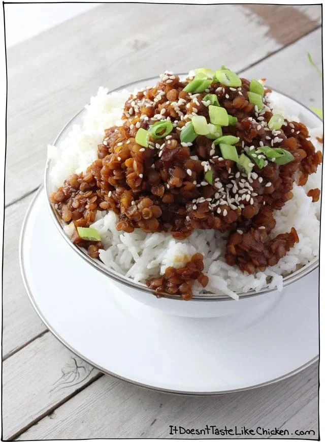 SWEET KOREAN LENTILS