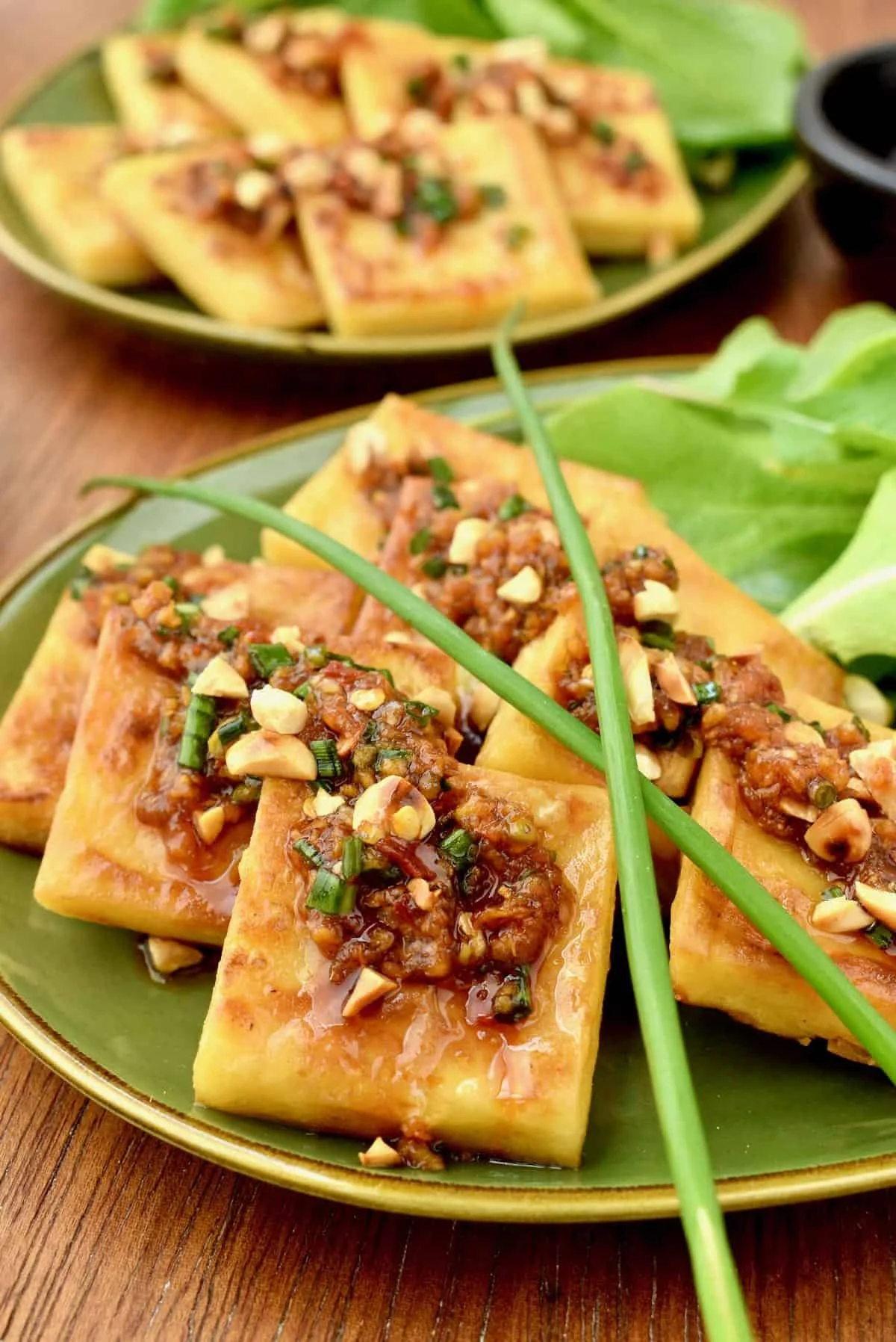 BURMESE TOFU WITH GARLIC, GINGER AND CHILLI SAUCE
