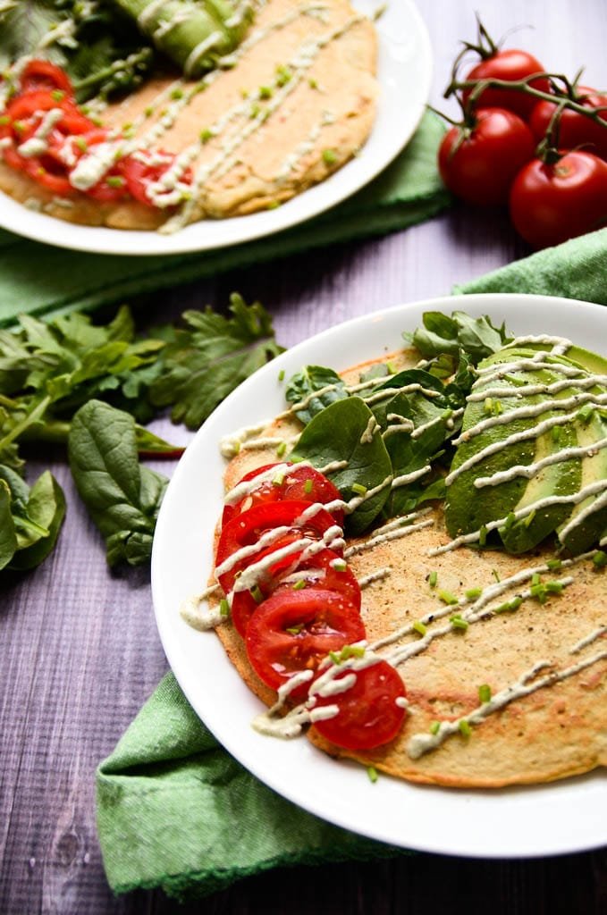 SAVORY LENTIL QUINOA PROTEIN PANCAKES
