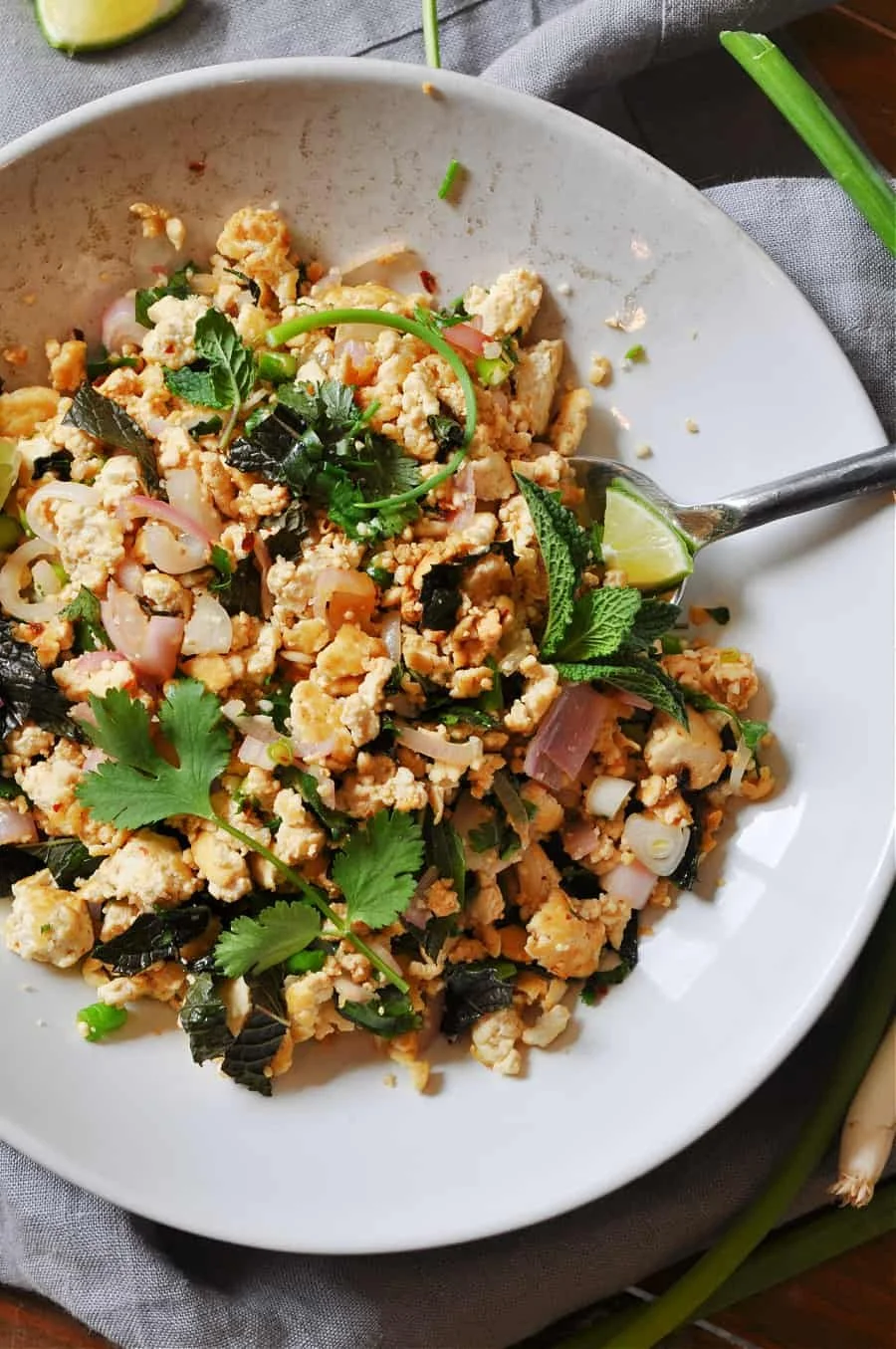 THE BEST VEGAN LARB INSPIRED TOFU