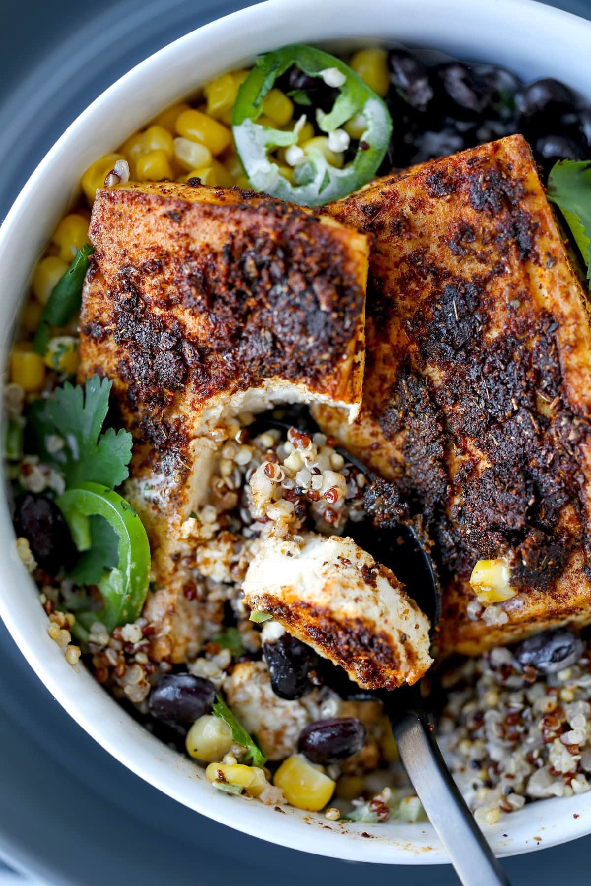 SOUTHWESTERN STYLE BAKED TOFU STEAKS