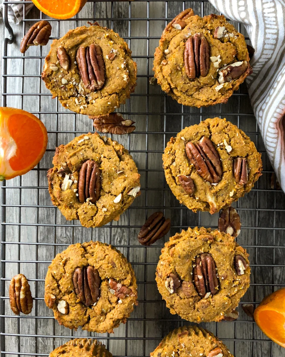ORANGE GINGER SWEET POTATO PROTEIN MUFFINS