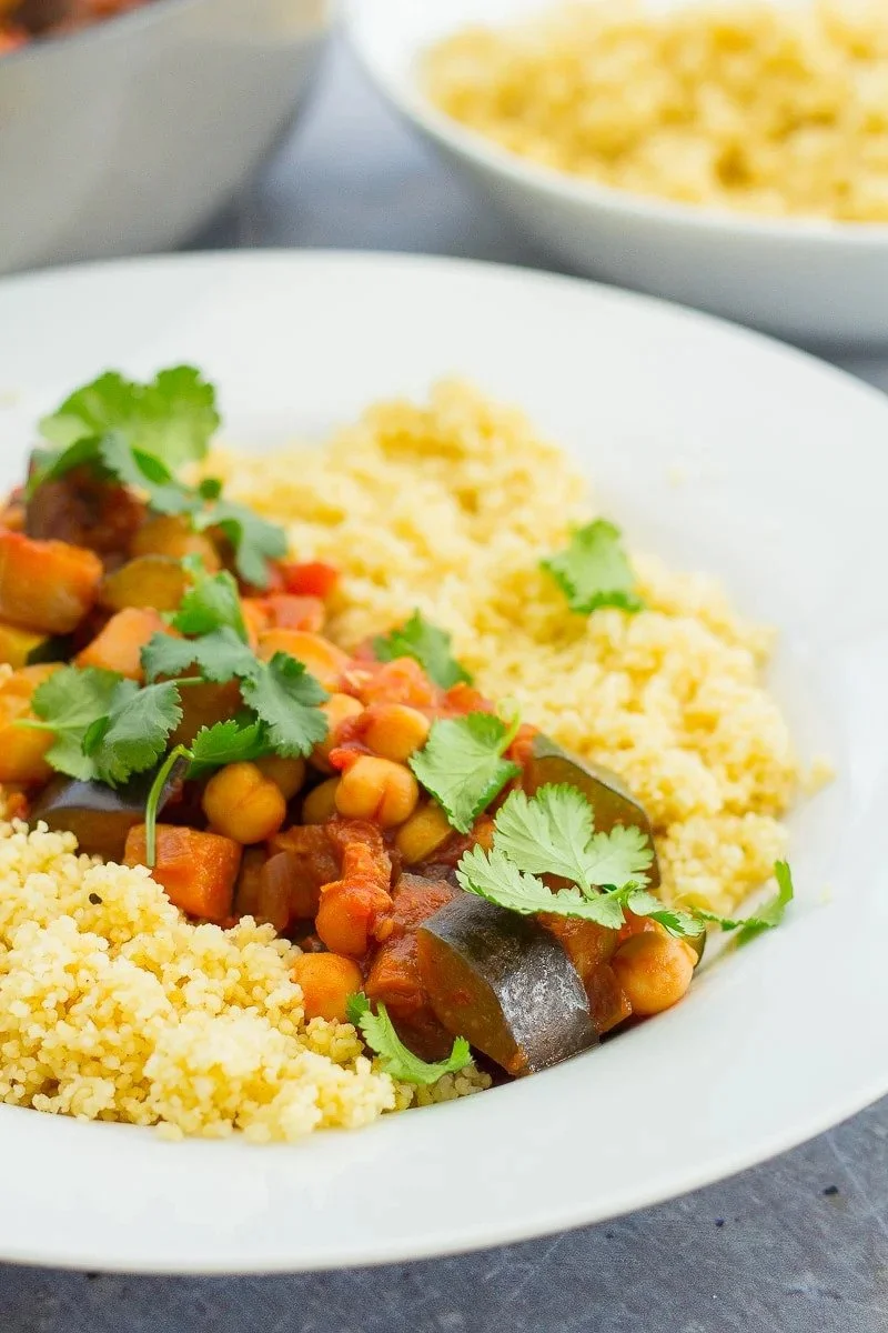CHICKPEA RATATOUILLIE AND COUSCOUS