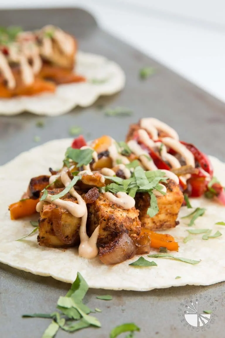 CRISPY TOFU TIKKA MASALA TACOS